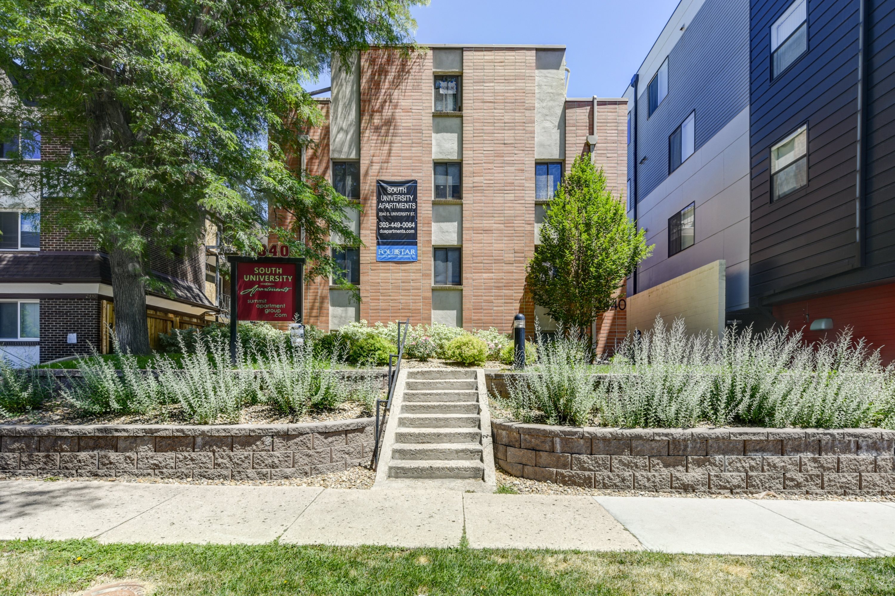 Building from S. University Blvd.